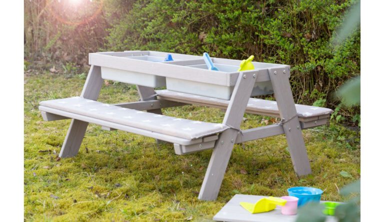 Roba kinder picknicktafel met speelbar outdoor deluxe DE RETOURWINKEL